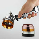 Magnetic Aluminum Coffee Dosing Ring Dosing Funnel Replacement Golden 58mm