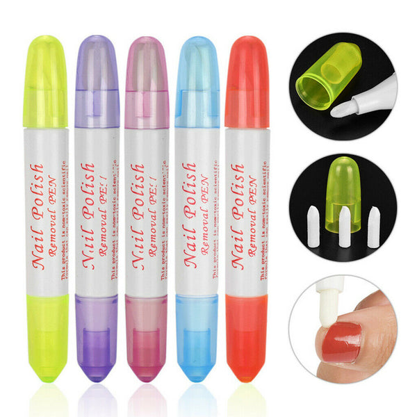 5 Pieces Nail Polish Remover Nail Polish Corrector Pen Removal Pens Manicure