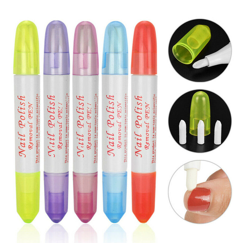 5 Pieces Nail Polish Remover Nail Polish Corrector Pen Removal Pens Manicure