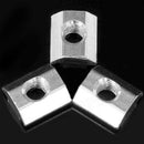 50pcs M5 T Sliding Nut Zin-Plated Carbon Steel T Sliding Nut for 2020 Alumi