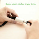 RJ45 Coupler Cat7/Cat6/Cat5e Ethernet Lan Cable Extender Adapter(White)