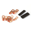 260 PCS Ring Lug Terminal Mixed Shrink Tubing Sets,120PCS Terminals + 140PC