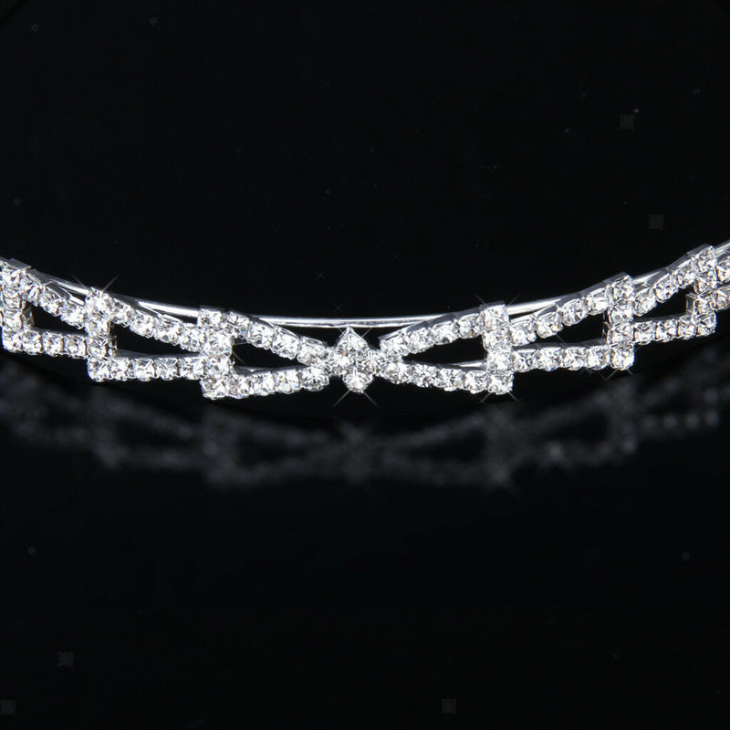Bridal Bridesmaid Flower Girl Crystal Headband wedding Crown Tiara Jewelry