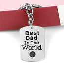 Best Dad In The World Key Ring Chic Chain Pendant Keychain Keyring Jewelry 3C