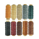 23 Pieces 10 Colors 150D 550 Yards Leather Waxed Thread Craft Tool Diy Sewi