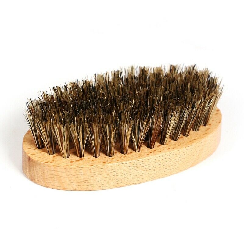 Bluezoo Men'S Beard Brush Boar Bristle Shaving Brush Male Facial Beard Clea P7E6