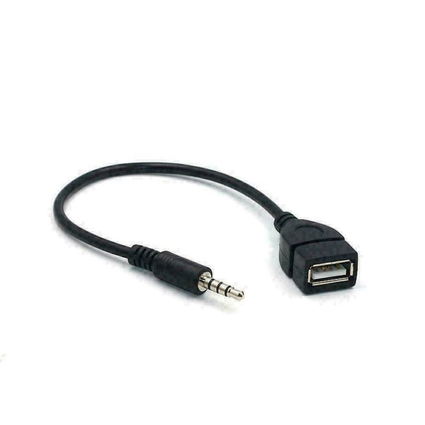 3.5mm Male Audio AUX Jack to USB 2.0 Type A Female OTG Adapters Cable Conve O6N6