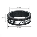 Bike Carbon Fiber Headset Spacer Bicycle Stem Spacer Set(4 PCS) 28.6mm