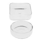 2 Pieces Shrimp Feed Plate Kitchen Accessories Comfortable Glass Material