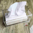 Acrylic Clear Tissue Box Cover Rectangular Napkin Car Office Paper Holder C