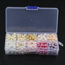 500Pcs Baking Painted Glass Loose Beads For Bracelet