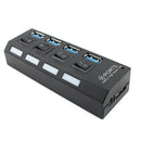 USB 3.0 Hub 4 Ports Portable USB Hub With USB  Adapter Cable For Laptop 2017