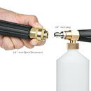 Pressure Washer Jet Wash Quick Release Snow Foam Lance, Foam Cannon,1L Bott
