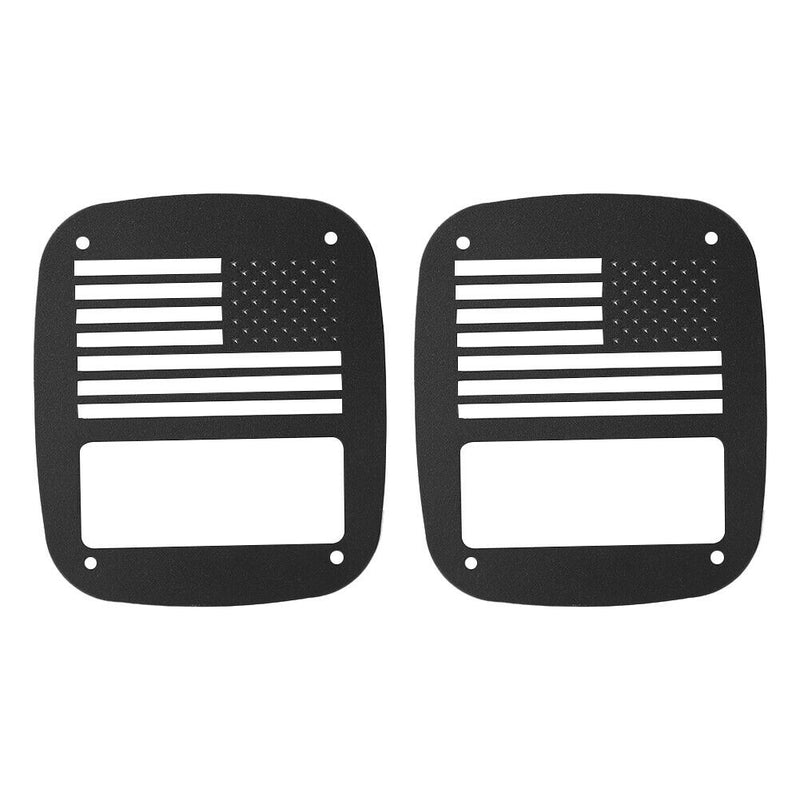 1 Pair Metal Rear Tail Light Guards Covers for Jeep Wrangler TJ 1997-2006