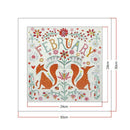 5D DIY Special Shape Diamond Painting February Embroidery Craft Kit Home Decor