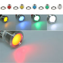 Universal Car Motorcycle 12V 19mm Dash Panel Indicator Light with Wrie Leads Red