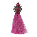 Fashion Women Wedding Tassel Earrings Jewelry Bohemian Fringed Long Drop Da W6X5