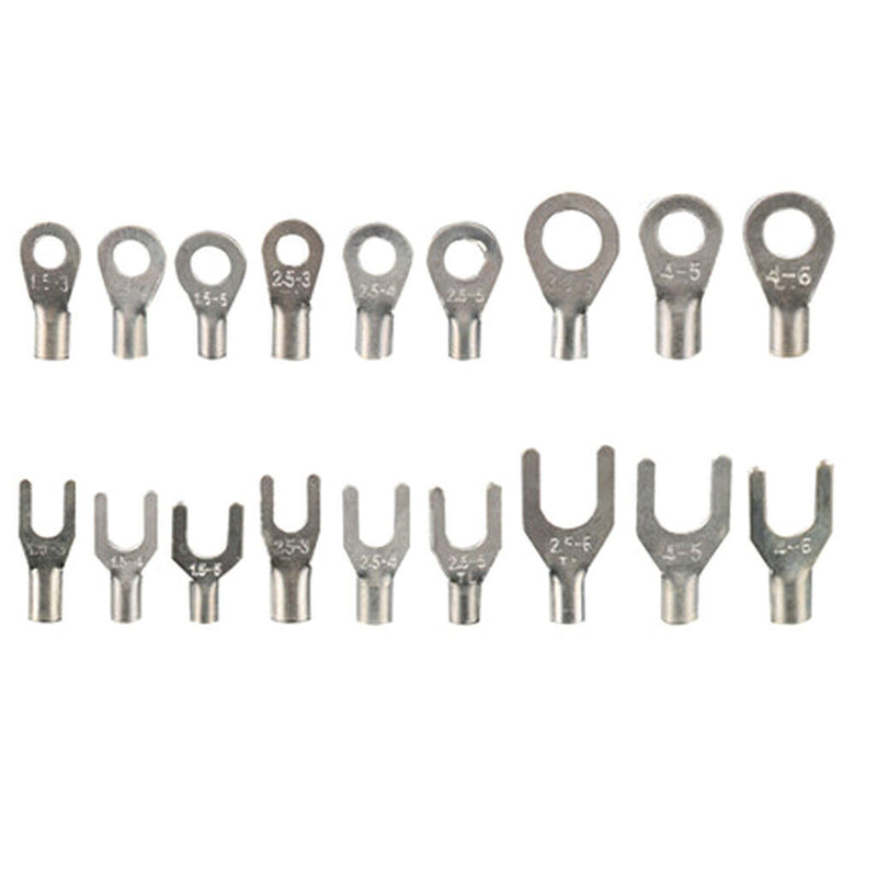 420 Piece Cold Pressed Non-Insulated Ring Terminal Fork Connector Crimp
