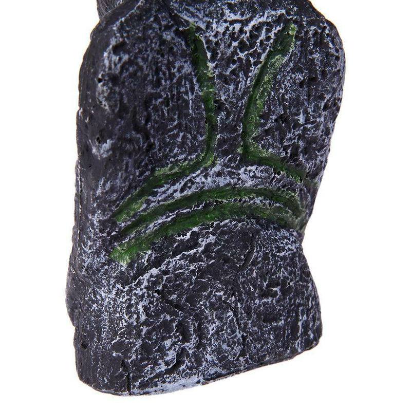 Fish Tank Landscaping Artificial Easter Island Statue Decoration(Big)