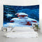 Xmas Merry Christmas Day Happy New Year Tapestry for Home Decor Wall Art-H