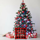 4x Christmas Printed Pillow Case Linen Plaid New Year Throw Cushion Covers