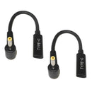 2 Pack Type-C Female To Elbow PD Chip Laptop Adapter For Lenovo Air 14