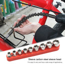 9pcs 1/4 Socket Set Adapter Metric 5-13mm Short Sockets for Torque Spanner