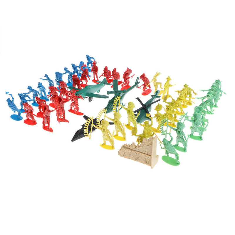 30pcs/lot Assorted  Men 5cm Soldiers Figures W/Accessories Sandbag Kits