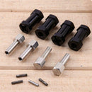 4Pcs Aluminum RC Car 12Mm Hex Wheel Hub Drive Adaptor Extension Combiner Co