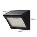 500LM Solar 38LED Body Induction Light Waterproof Outdoor Garden Yard Wall Lamp