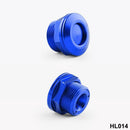 High Performance Push Button Quick Release Bonnet Hood Pins Lock Latch Blue
