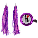 Kid's Bike Handlebar Streamers Scooter Streamers + Handlebar Ring Bell Loud
