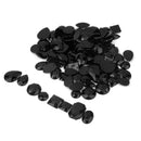 100pcs Black Acrylic Rhinestone Flatback Sew On Dress Decor DIY Mixed Styles
