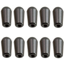 10x Electric Guitar 3-way Switches Knobs Cap for LP EPI Guitar Black 4mm