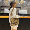 Women Big Capacity Tote Retro Plush Shoulder Messenger Bag (Brown Leopard) A#S