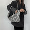 Zebra Animal Pattern Handbags Women Large Capacity Portable Totes Lady Shoulder
