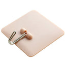 5X(Plain Square Nail-Free Strong Viscose Hook Kitchen Wall Non-Mark Hook B L3T9)