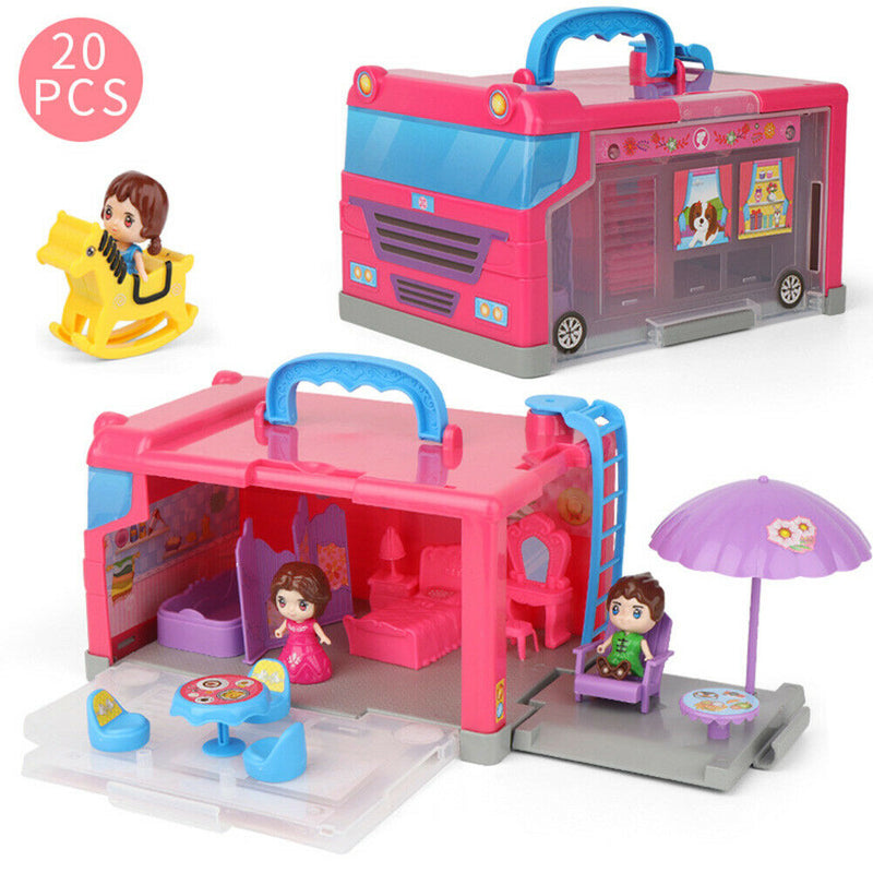 20pcs/Set Cute DIY Assembly Handheld Storage Box Kids Children Girls Princess