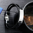 Multilayer Bracelet Men Casual Bracelets Fashion Braided Leather Bracelets