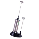 Double Spring Whisk Electric Milk Frother Mixer Hand Milk Foamer with Stand