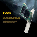4Port 6G PCI-E to SATA3.0 Expansion Adapter Card SSD IPFS Mining Controller Card