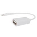 USB Camera Connection Host OTG Adapter Cable Reader For USB A to Lightning 8 PIN