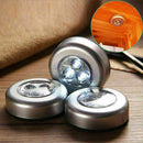 Super Bright LED Night Lights Push Small Circle flame Super adhesive self W3K7
