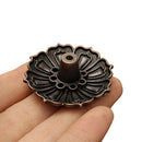 9 Holes Lotus Incense Burner Holder Flower Statue Censer Plate For Sticks Cone F