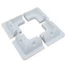 4X Solar Panel Mounting Bracket White Plastic Corner Set Kit For Rv Boat Ya