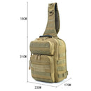 Sport Hunting Men Chest Molle Single Shoulder Bags Nylon Wading Chest Pack