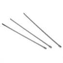 100pcs 7.9 Inches Stainless Steel Exhaust Wrap Coated Locking Cable Zip Tie