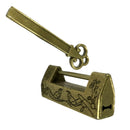Retro Chinese Old Style Carved bird Padlock Lock/Key Zinc Alloy