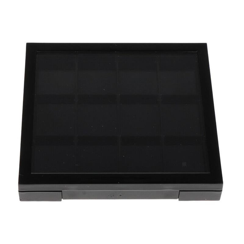 12 Slots Plastic Empty Eyeshadow Makeup Palette with Clear Lid for Concealer