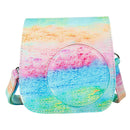 Film Camera Bag Carry w/ Strap Rainbow Painting for Fuji Instax Mini 9